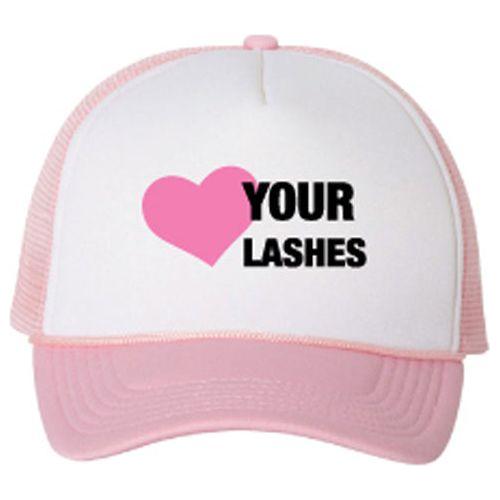 GladGirl Lash Lid Soft Pink Hat Marketing