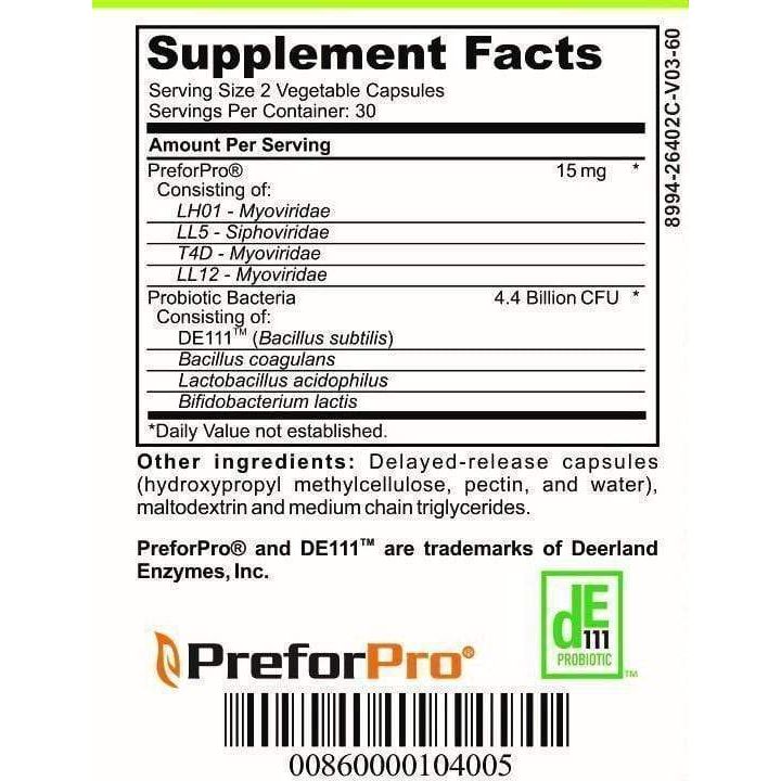 casa de sante Advanced Probiotic & Prebiotic | Low FODMAP Daily Gut Health & Microbiome Balance Digestive Support Supplements White Smoke