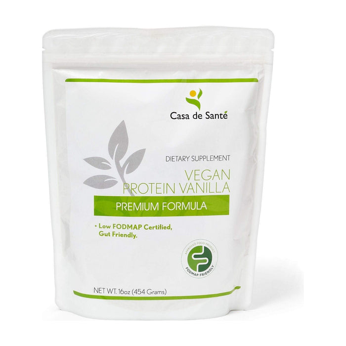 casa de sante -Low FODMAP Vegan Protein Powder| Gluten Free Dairy Free Soy Free Grain Free Sugar Free| No Seed Oil Non GMO Low Carb 16oz