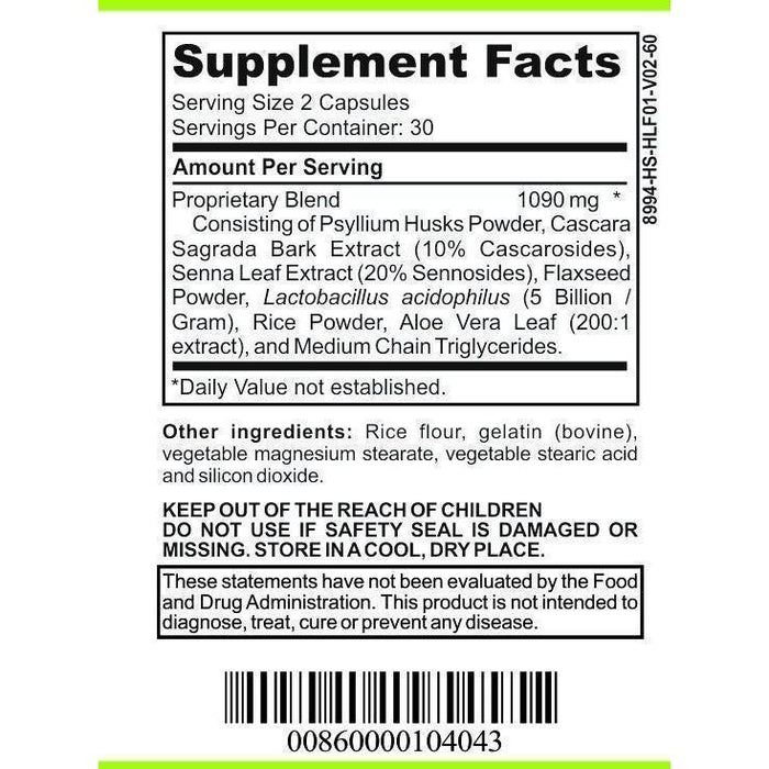 casa de sante - Low FODMAP Colon Cleanse & Probiotic - Low FODMAP Certified, Gut Friendly, Herbal, Vegan, non-GMO, Gluten/Dairy/Soy Free 60CAP