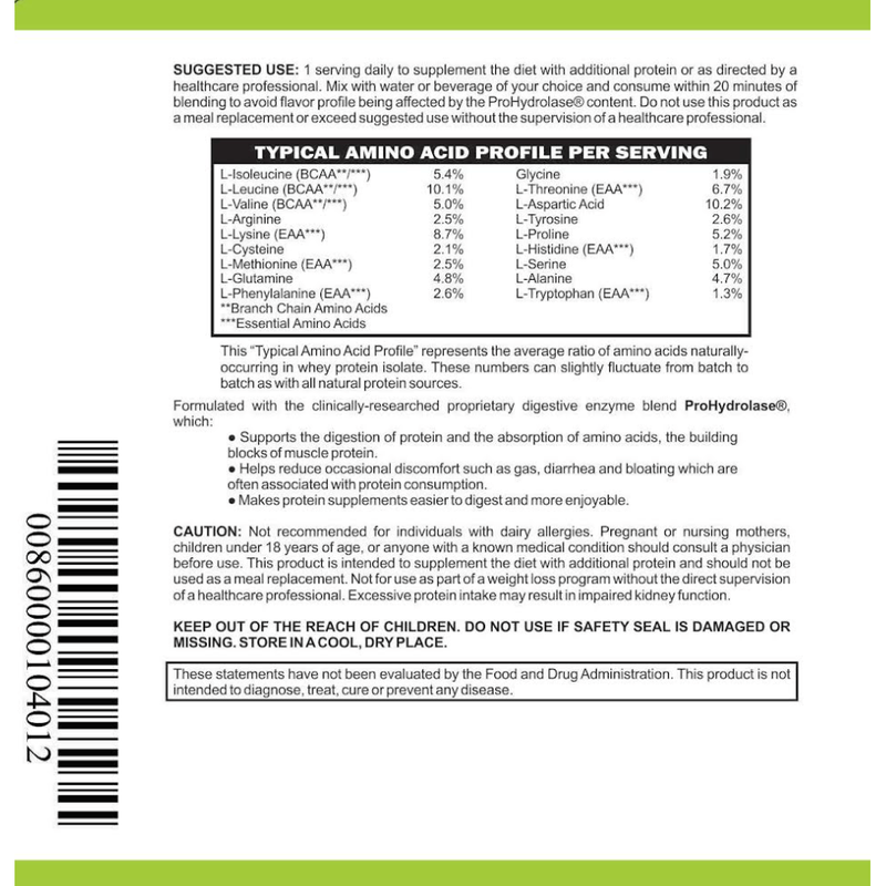 casa de sante Advanced Whey Protein Vanilla MD PhD Formulated Gut Friendly Low FODMAP Digestive Support Supplements