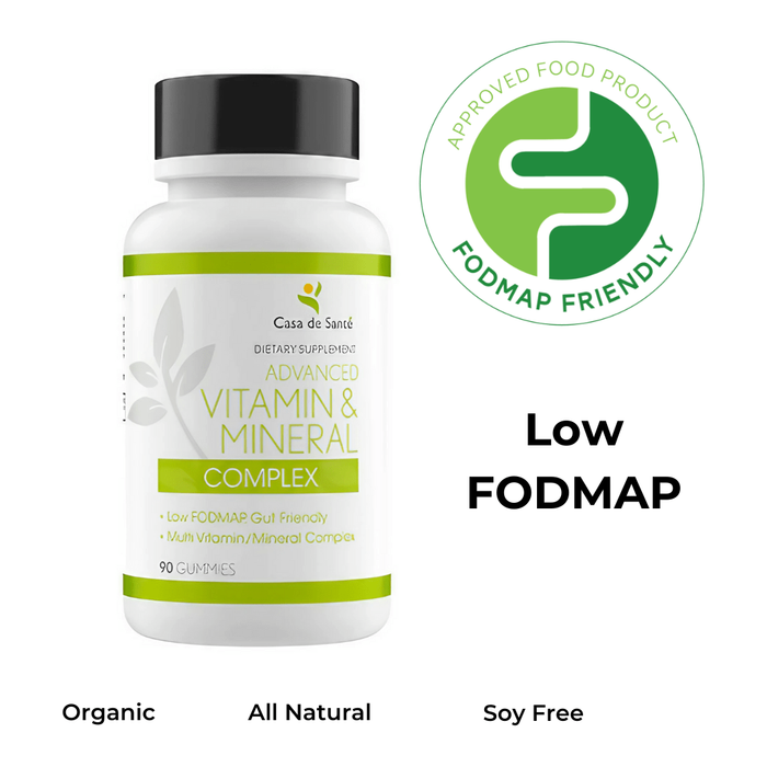 Low FODMAP Vitamin & Mineral Gummies for IBS, SIBO, IBD, Crohn's, Colitis & Malabsorption, Gut Friendly, No Bloating, Low FODMAP Certified