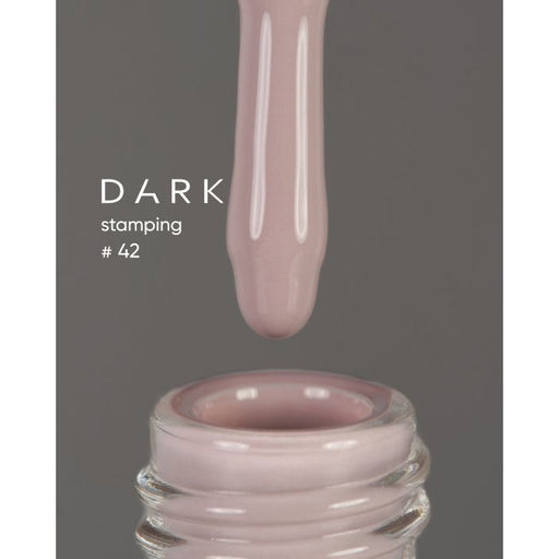 nbmsupply DARK STAMPING POLISH №42 LIGHT GRAY, 8 ML Article : S042