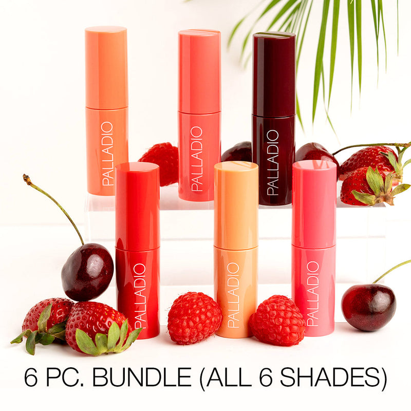 Palladio JELLY TINT Cheek & Lip Stain White Smoke 6 PC. BUNDLE (ALL SHADES) LPTVAULT