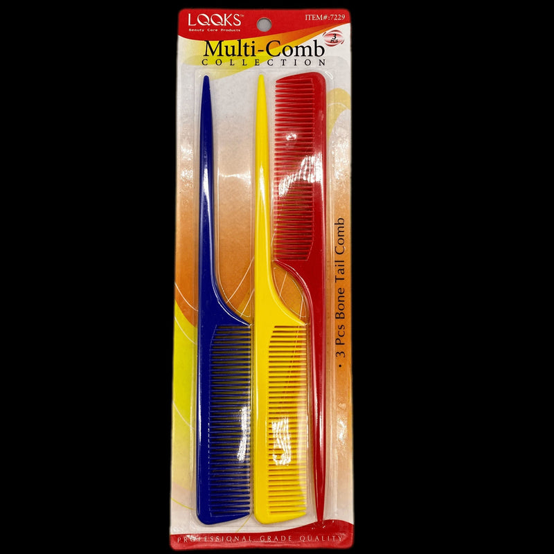 VIP Extensions LQQKS 3 Piece Bone Tail Comb Hair Combs