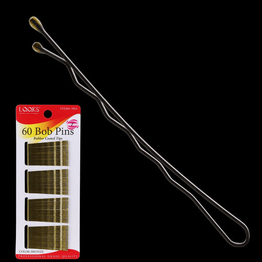 VIP Extensions LQQKS 60 Bobby Pins Bronze Hair Accessories Black