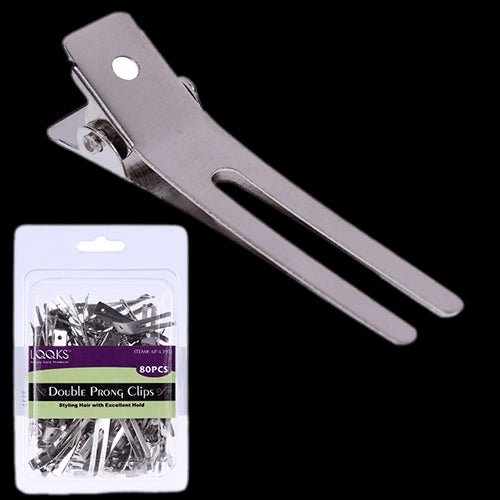 VIP Extensions LQQKS DOUBLE PRONG CLIPS 40CT Hair Accessories