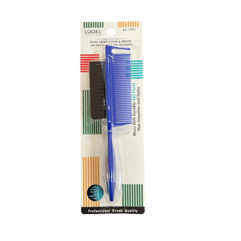 VIP Extensions LQQKS DUAL HEAD COMB & BRUSH ABS 1PC Hair Tools