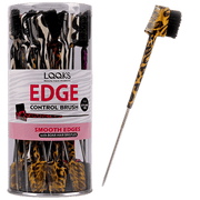 VIP Extensions LQQKS Edge Control Brush Hair Tools Black BRUSH WITH METAL PIN TAIL ANIMAL PRINT