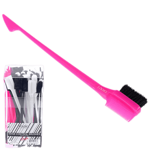 VIP Extensions LQQKS Edge Control Brush Hair Tools Black 3 SIDE JAR