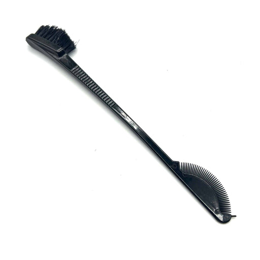 VIP Extensions LQQKS Edge Control Brush Hair Tools White Smoke ARC BRUSH FAN COMB RIBBED GRIP