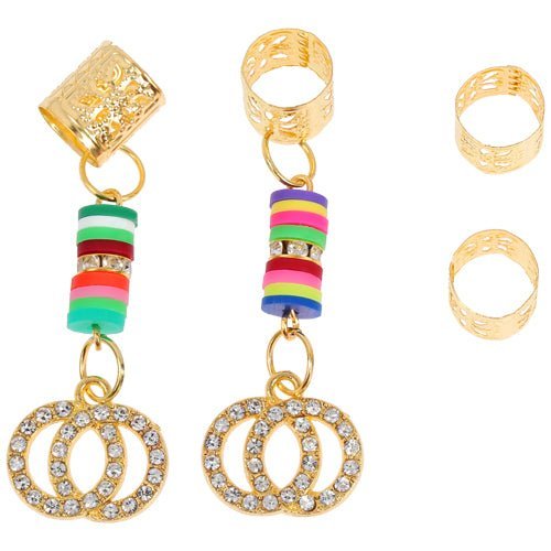 VIP Extensions LQQKS HAIR BRAID RING & BRAID TUBE 4PCS/PACK Hair Extension Accessories