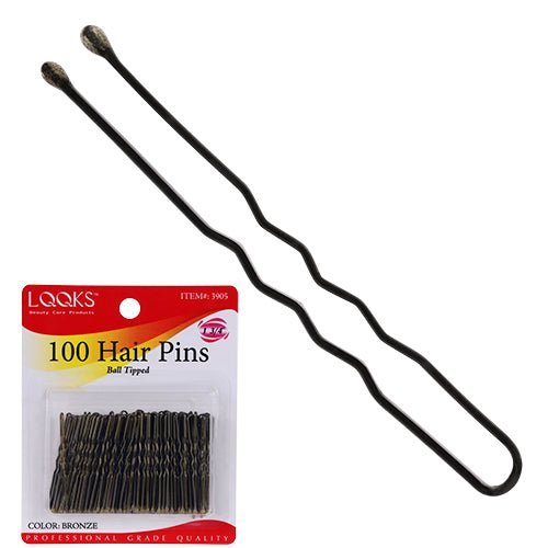 VIP Extensions LQQKS HAIR PIN 100CT BRONZE (1 3/4") Hair Accessories