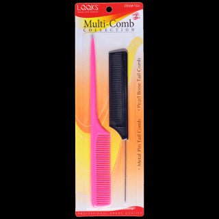 VIP Extensions LQQKS Metal Pin Tail Comb & Pearl Bone Tail Comb hair tools