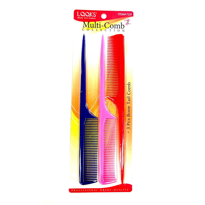 VIP Extensions LQQKS Multi-Comb 3 pcs Bone tail Hair Tools