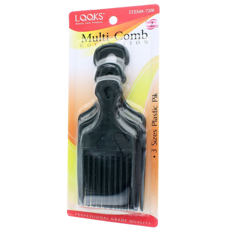 VIP Extensions LQQKS Multi-Comb Collection 3 Piece Piks hair tools