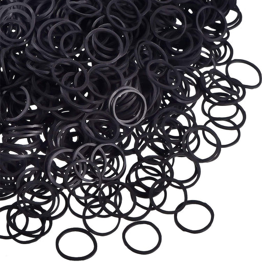 VIP Extensions LQQKS Pony Holder Band, Black, 500 pc/Pack Hair Accessories White Smoke