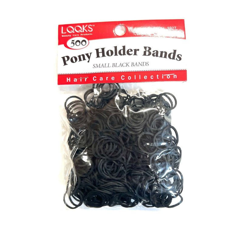VIP Extensions LQQKS PONYHOLDER BAND BLACK 500PC/PK Hair Accessories