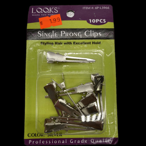 VIP Extensions LQQKS Single Prong Clips 10 pcs Hair Accessories Olive Drab