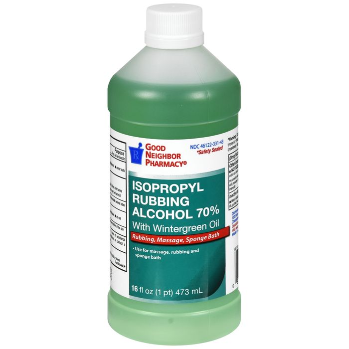 Good Neighbor Pharmacy GNP 70% Isopropyl Alcohol with Wintergreen 16 fl oz (Case of 12) Antiseptics & Cleaning Supplies