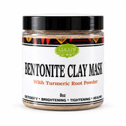 Lulu’s Holistics Lulu's Holistics Turmeric & Bentonite Clay Clarifying Detox Mask (8oz) clay mask White Smoke 1-Jar,2-Pack,3-Pack