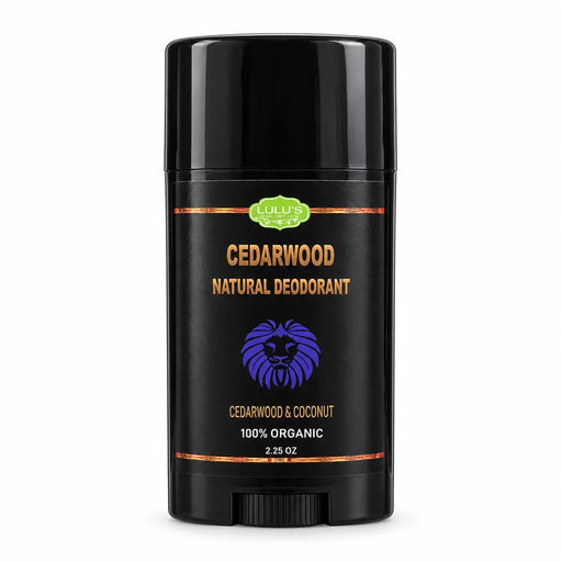 Lulu’s Holistics Lulu's Holistics Cedarwood & Coconut Aluminum-Free Natural Deodorant (2.25oz) Deodorant Black 1-Stick,2-Pack,3-Pack