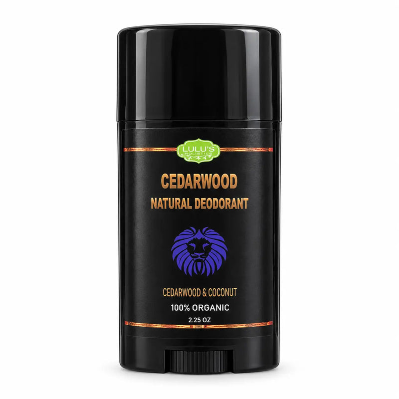 Lulu’s Holistics Cedarwood Coconut Deodorant – Natural Odor Protection Deodorant Black 1 (2.65oz tube),2 (2.65oz tubes),3 (2.65oz tubes),4 (2.65oz tubes)