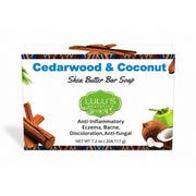 Lulu’s Holistics Cedarwood Coconut Shea Butter Bar Soap – Balancing Cleanse Bar soap White Smoke Cedarwood / 1 Bar,Cedarwood / 3-Pack,Cedarwood / 6-Pack,Cedarwood / 10-Pack,Cedarwood / 20-Pack,Coconut / 1 Bar,Coconut / 3-Pack,Coconut / 6-Pack,Coconut / 10-Pack,Coconut / 20-Pack,Eucalyptus / 1 Bar,Eucalyptus / 3-Pack,Eucalyptus / 6-Pack,Eucalyptus / 1