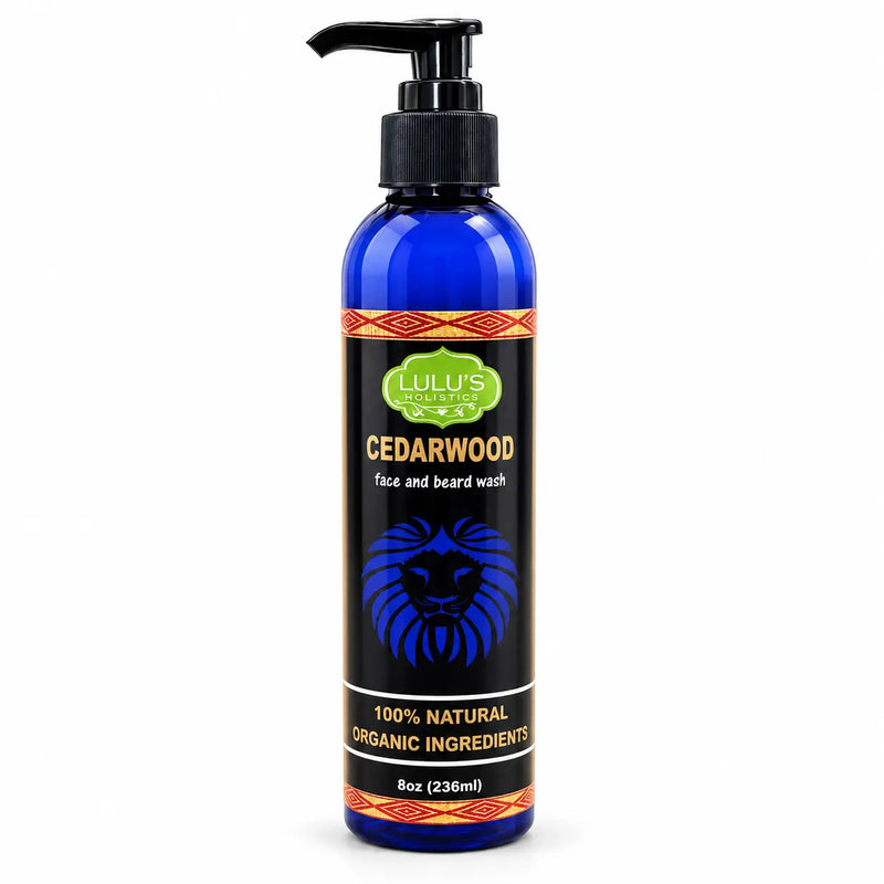 Lulu’s Holistics Cedarwood Face & Beard Wash – Natural Men’s Cleansing Cleanser Facial Cleansers White Smoke 1 (8oz bottle),2 (8oz bottles),3 (8oz bottles),4 (8oz bottles)