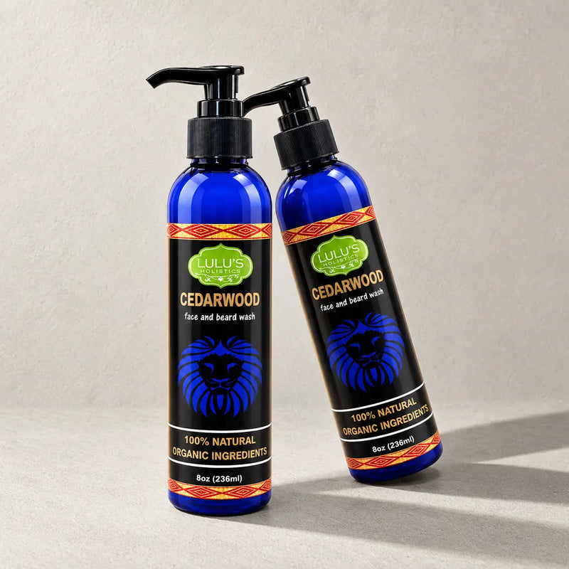 Lulu’s Holistics Cedarwood Face & Beard Wash – Natural Men’s Cleansing Cleanser Facial Cleansers Light Gray 1 (8oz bottle),2 (8oz bottles),3 (8oz bottles),4 (8oz bottles)