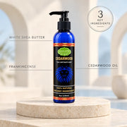 Lulu’s Holistics Cedarwood Face & Beard Wash – Natural Men’s Cleansing Cleanser Facial Cleansers Antique White 1 (8oz bottle),2 (8oz bottles),3 (8oz bottles),4 (8oz bottles)