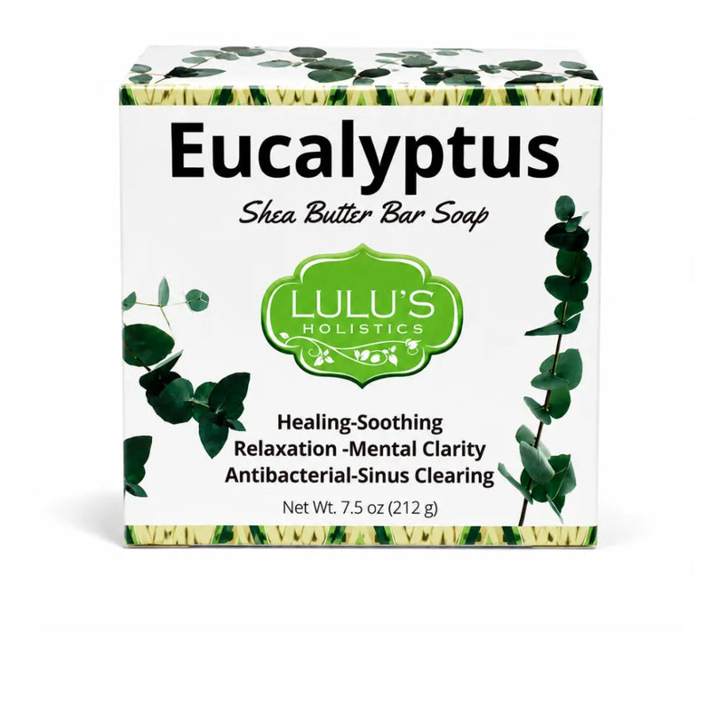 Lulu’s Holistics Eucalyptus Shea Butter Bar Soap – Clarifying Cleanse Bar soap White Smoke Eucalyptus / 1 Bar,Eucalyptus / 3-Pack,Eucalyptus / 6-Pack,Eucalyptus / 10-Pack,Eucalyptus / 20-Pack,Tea Tree / 1 Bar,Tea Tree / 3-Pack,Tea Tree / 6-Pack,Tea Tree / 10-Pack,Tea Tree / 20-Pack,Hemp / 1 Bar,Hemp / 3-Pack,Hemp / 6-Pack,Hemp / 10-Pack,Hemp /