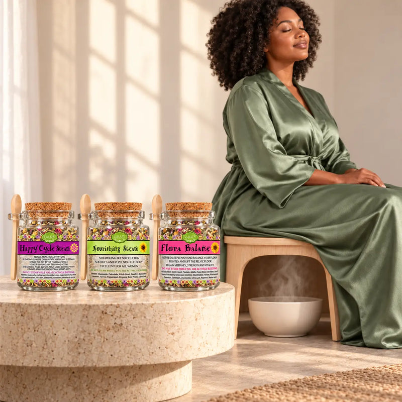 Lulu’s Holistics Yoni Steam Bundle Collection – 3 Herbal Blends body care Dark Gray