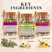 Lulu’s Holistics Yoni Steam Bundle Collection – 3 Herbal Blends body care Antique White