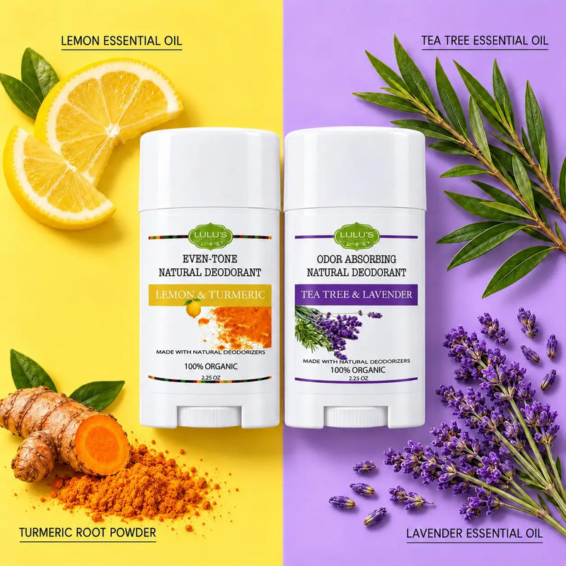 Lulu’s Holistics Underarm Care Deodorant Duo – Lemon Turmeric & Tea Tree Deodorant Light Goldenrod