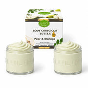 Lulu’s Holistics Orange Vitamin C Whipped Mango Body Butter – Non-Greasy, Radiant Skin Lotion & Moisturizer White Smoke Pear / 2-Pack