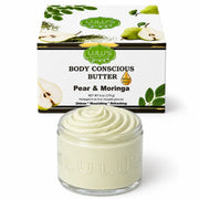 Lulu’s Holistics Tea Tree Whipped Body Butter – Clarifying Moisture & Soft Skin Lotion & Moisturizer White Smoke Pear / 1-Jar