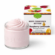Lulu’s Holistics Rosewater Whipped Body Butter – Hydrating, Skin-Softening Care Lotion & Moisturizer White Smoke Raspberry / 1-Jar