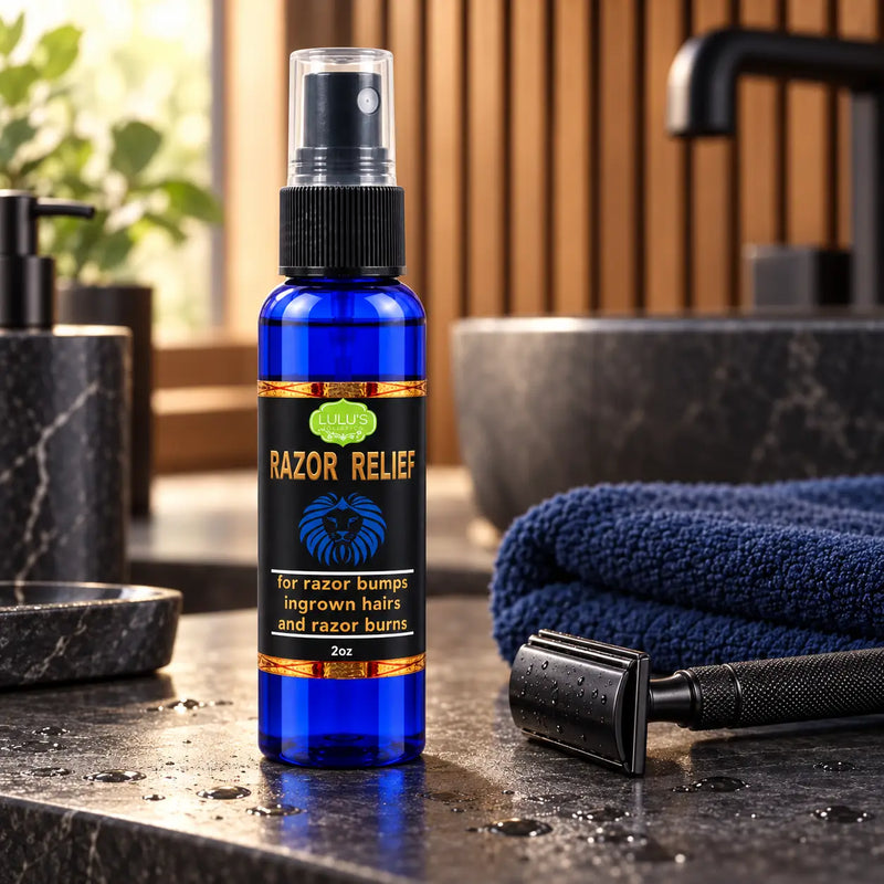 Lulu’s Holistics Razor Relief – Soothing Aftershave Treatment for Men razor relief Dark Slate Gray 1 (2oz bottle),2 (2oz bottles),3 (2oz bottles),4 (2oz bottles)