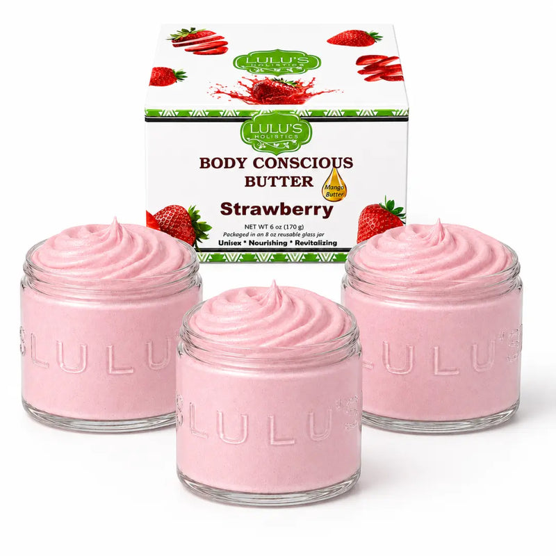 Lulu’s Holistics Lemon Turmeric Whipped Body Butter – Target Uneven Tone & Glow Lotion & Moisturizer White Smoke Strawberry / 3-Pack