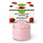 Lulu’s Holistics Lavender Glowing Whipped Body Butter with Raw African Yellow Shea Base Lotion & Moisturizer White Smoke Strawberry / 1-Jar