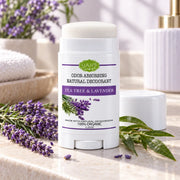 Lulu’s Holistics Tea Tree & Lavender Deodorant – Natural Odor Protection Deodorant Light Gray 1 (2.65oz tube),2 (2.65oz tubes),3 (2.65oz tubes),4 (2.65oz tubes)