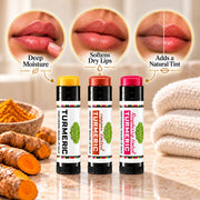 Lulu’s Holistics Lulu's Holistics Turmeric Moisture-Lock Conditioning Lip Balm Variety 3-Pack Bundle lip treatment Bisque