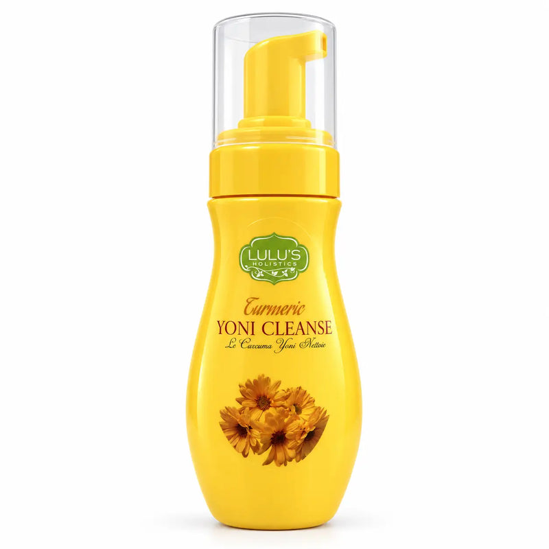 Lulu’s Holistics Turmeric Yoni Foaming Cleanse – Brightening Botanical Wash body care White Smoke Turmeric / 1-Pack,Turmeric / 2-Pack,Turmeric / 3-Pack,Turmeric / 4-Pack,Lavender / 1-Pack,Lavender / 2-Pack,Lavender / 3-Pack,Lavender / 4-Pack,Unscented / 1-Pack,Unscented / 2-Pack,Unscented / 3-Pack,Unscented / 4-Pack