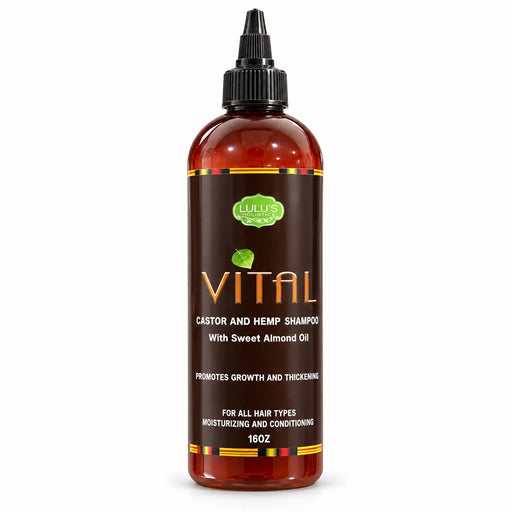 Lulu’s Holistics Lulu's Holistics Vital Castor & Hemp Growth & Thickening Shampoo (16oz) hair treatment White Smoke 1-bottle,2-Pack,3-Pack