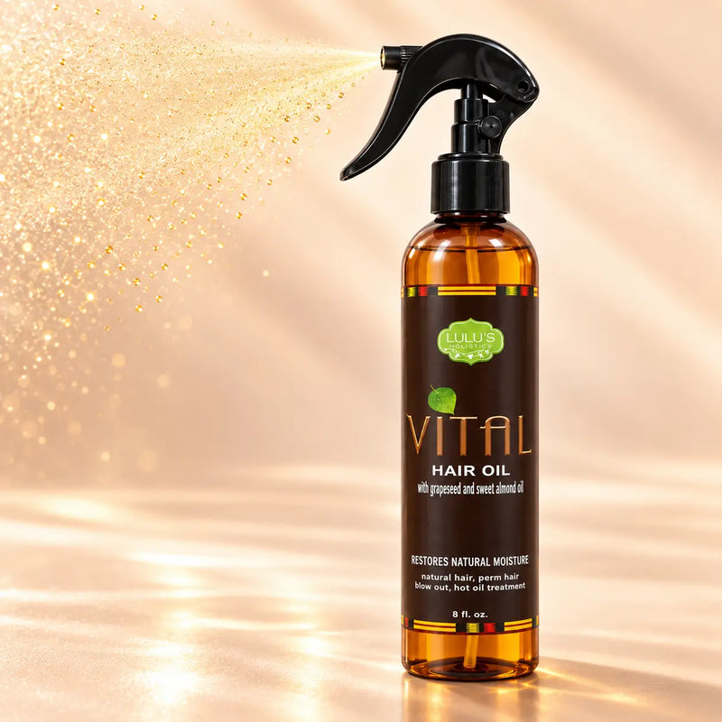 Lulu’s Holistics Vital Hair Oil-Growth-Boosting Treatment for Thinning Hair hair treatment Peach Puff 1 (8oz bottle),2 (8oz bottles),3 (8oz bottles),4 (8oz bottles)