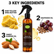 Lulu’s Holistics Vital Hair Oil-Growth-Boosting Treatment for Thinning Hair hair treatment White Smoke 1 (8oz bottle),2 (8oz bottles),3 (8oz bottles),4 (8oz bottles)