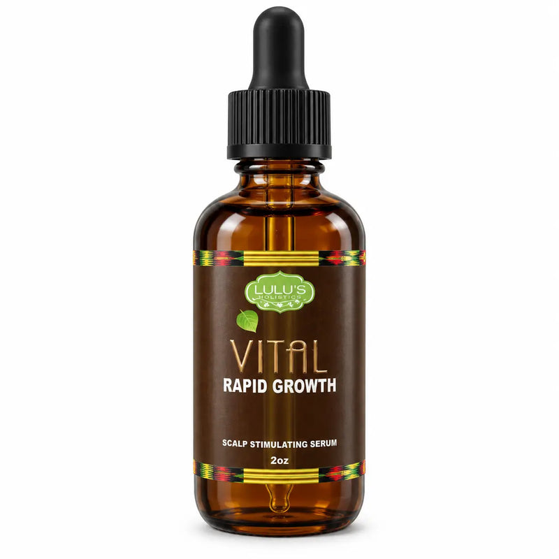 Lulu’s Holistics Vital Rapid Growth – Strengthening Serum for Thinning Hair & Locs hair treatment White Smoke 1 (2oz bottle),2 (2oz bottles),3 (2oz bottles),4 (2oz bottles)