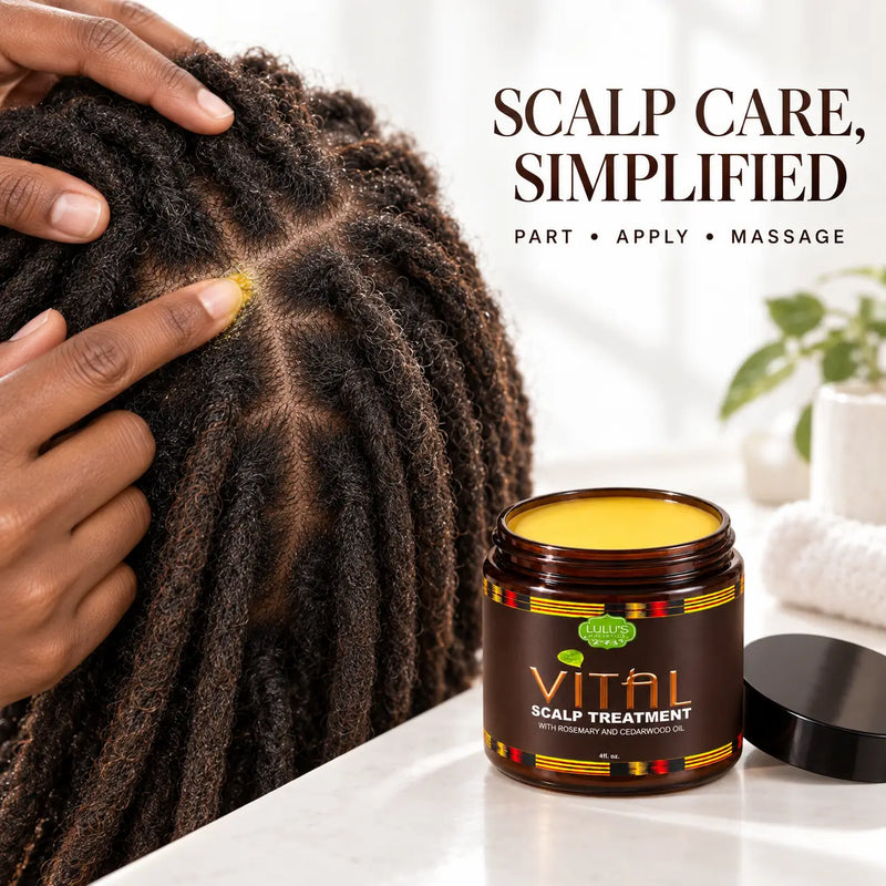 Lulu’s Holistics Vital Scalp Treatment – Growth & Relief for Dry, Itchy Scalp scalp treatment White Smoke 1 (4oz jar),2 (4oz jars),3 (4oz jars),4 (4oz jars)