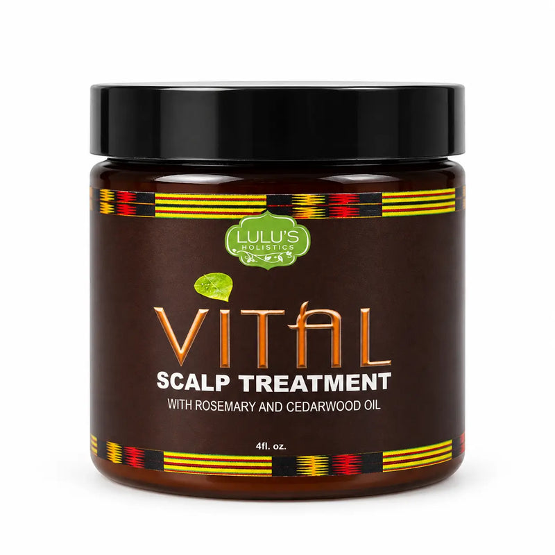 Lulu’s Holistics Vital Scalp Treatment – Growth & Relief for Dry, Itchy Scalp scalp treatment Black 1 (4oz jar),2 (4oz jars),3 (4oz jars),4 (4oz jars)
